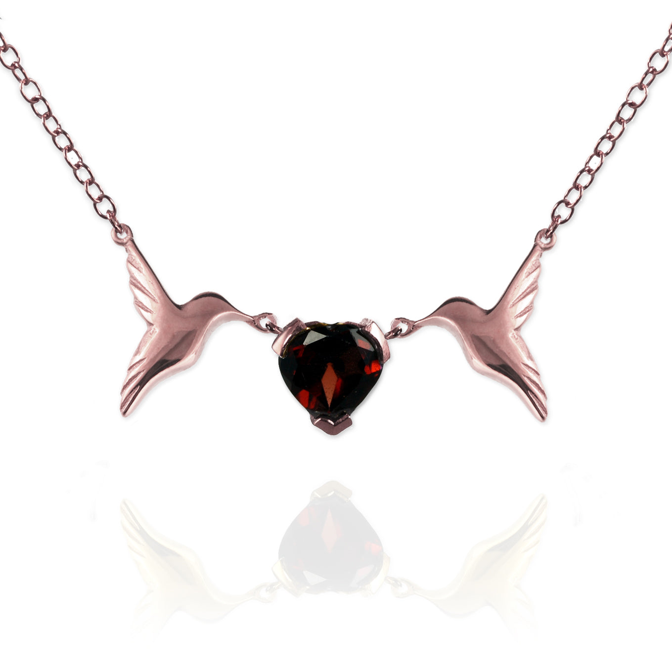 Hummingbird Heart Necklace