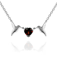 Hummingbird Heart Necklace