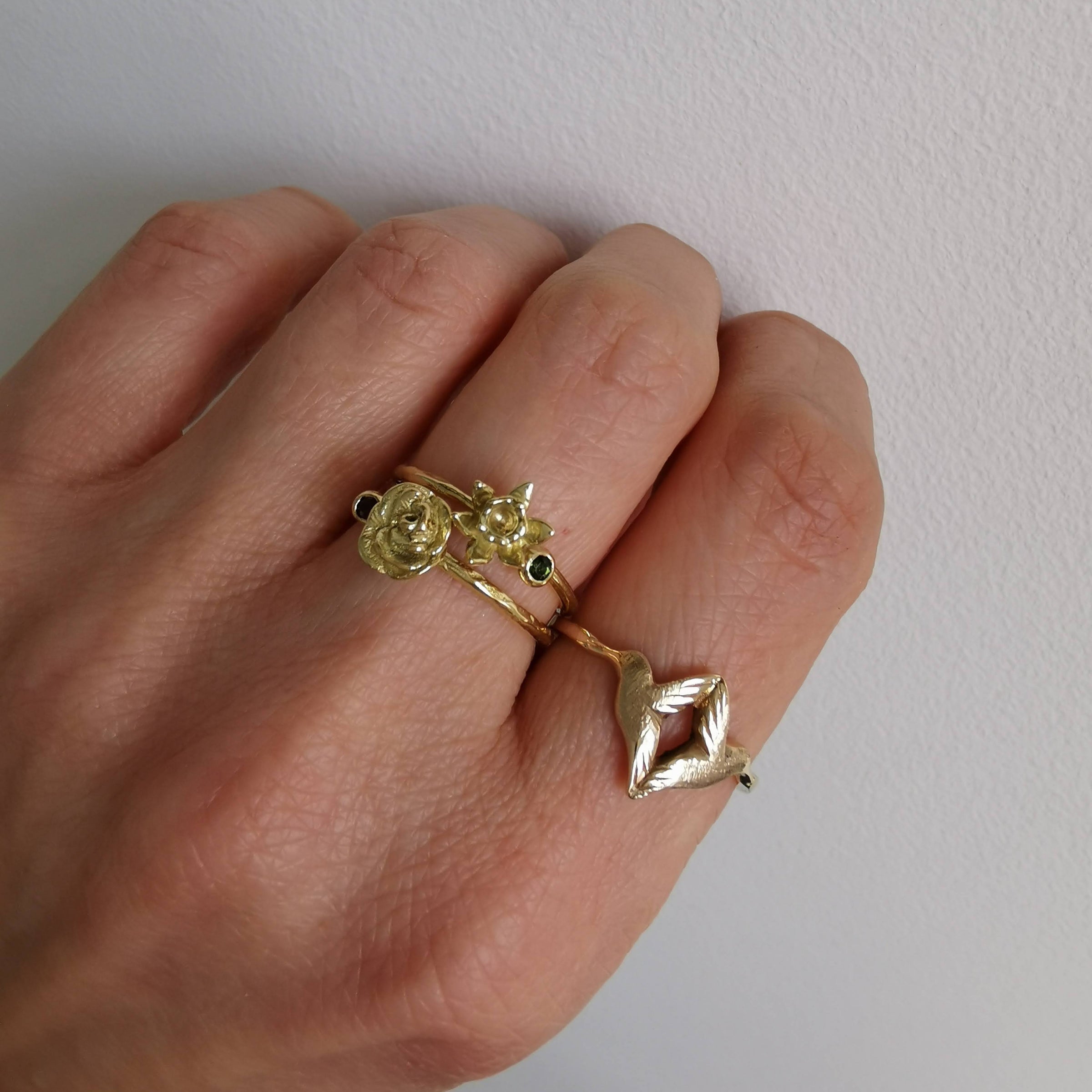 Daffodil Ring - March Birth Flower Ring