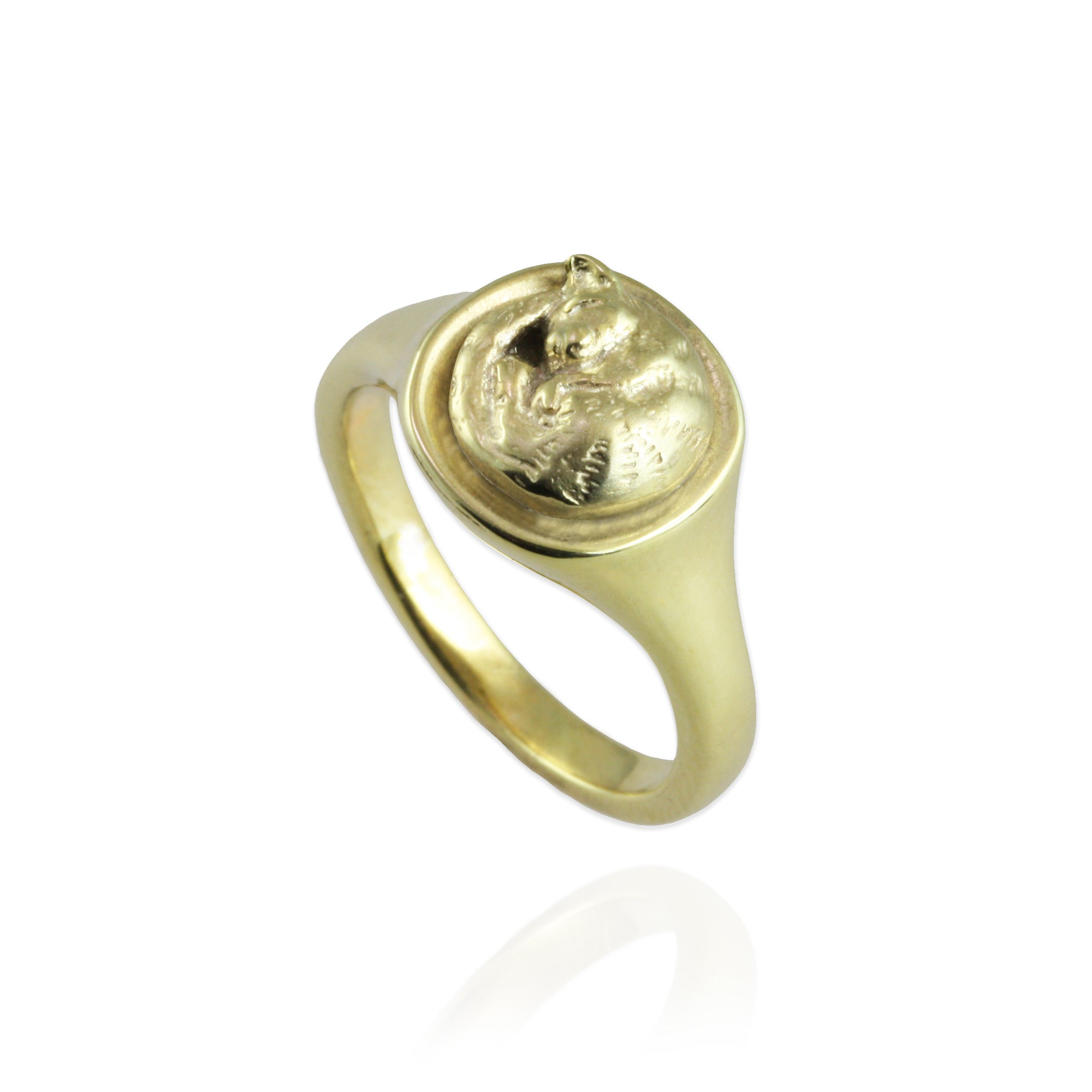 Cat Signet Ring