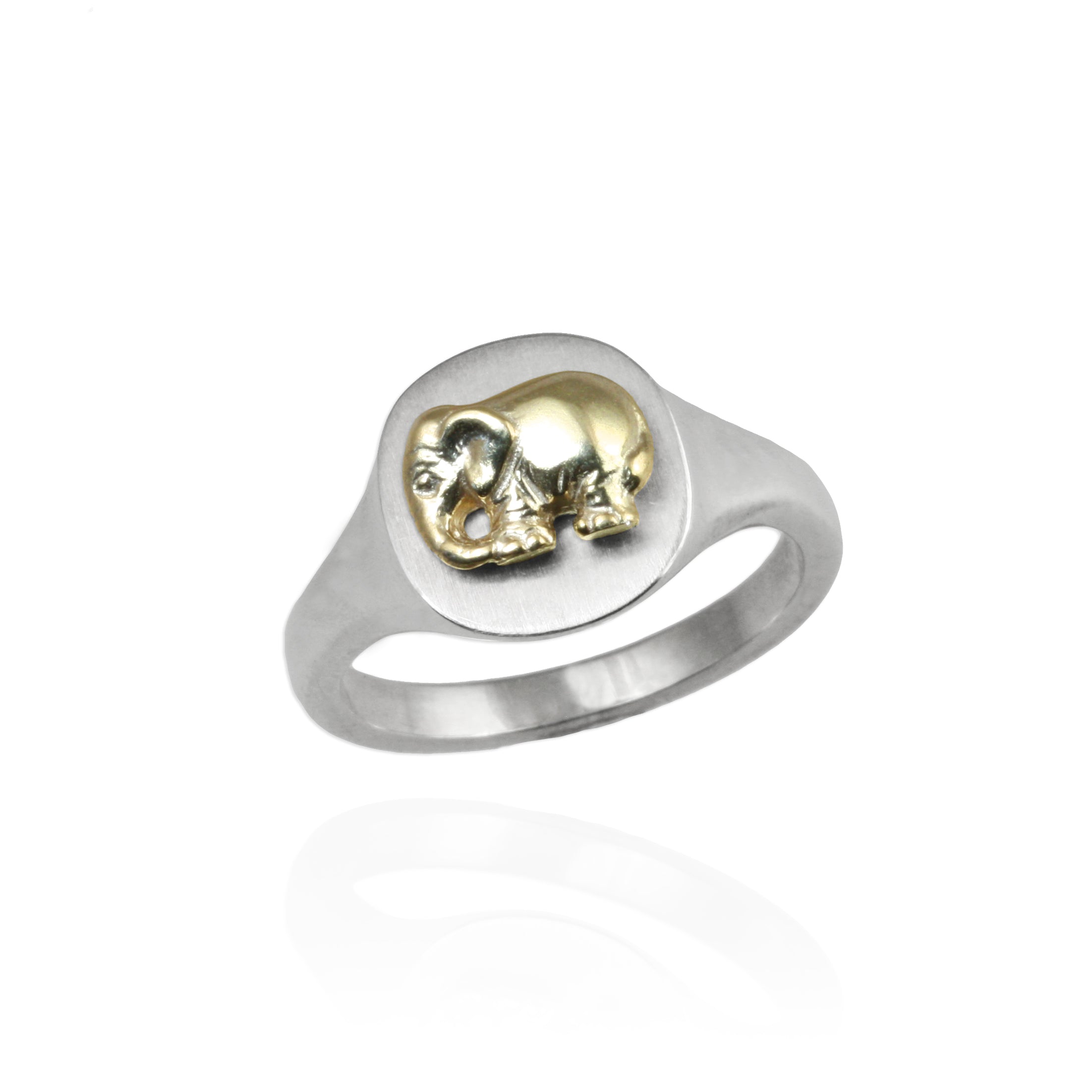 Baby Elephant Signet Ring