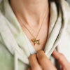 SAMPLE SALE gold plated Goat Necklace