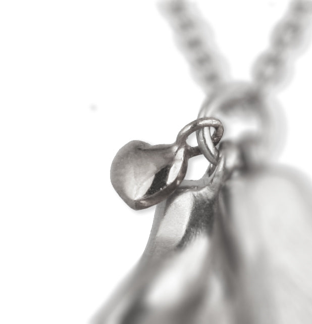 Platinum Heart for Paw Necklace