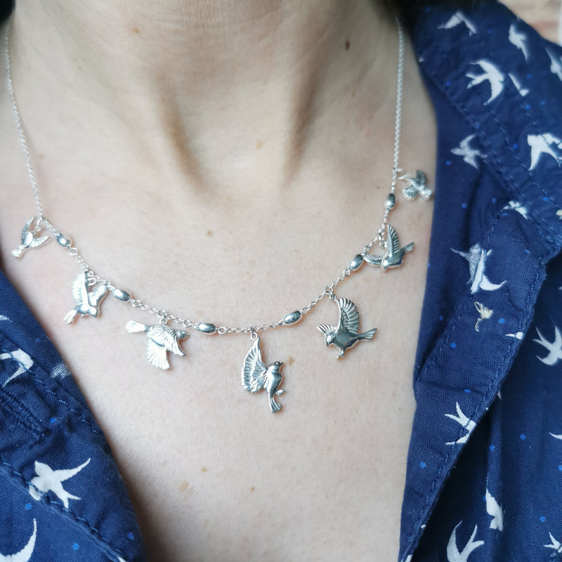 Flying Birds Necklace