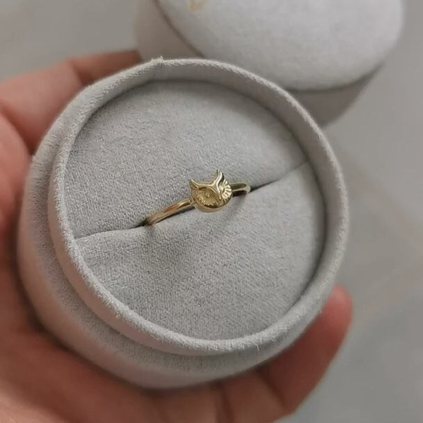 Tiny Owl Ring