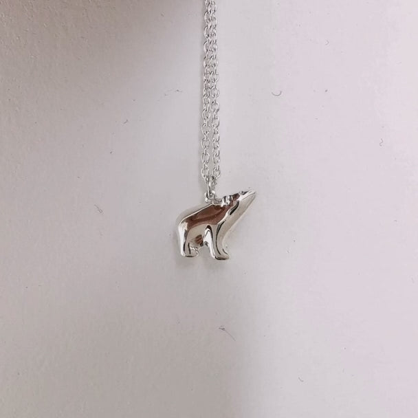 Tiny Polar Bear Necklace