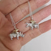 Rhino Necklace with Oxpecker