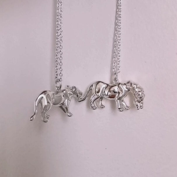 Lioness and Cub Necklace