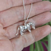 Lioness and Cub Necklace