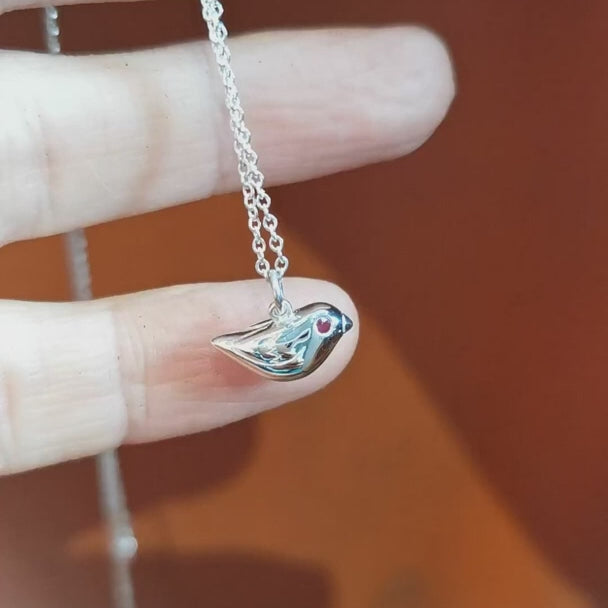 Sparrow Charm Necklace