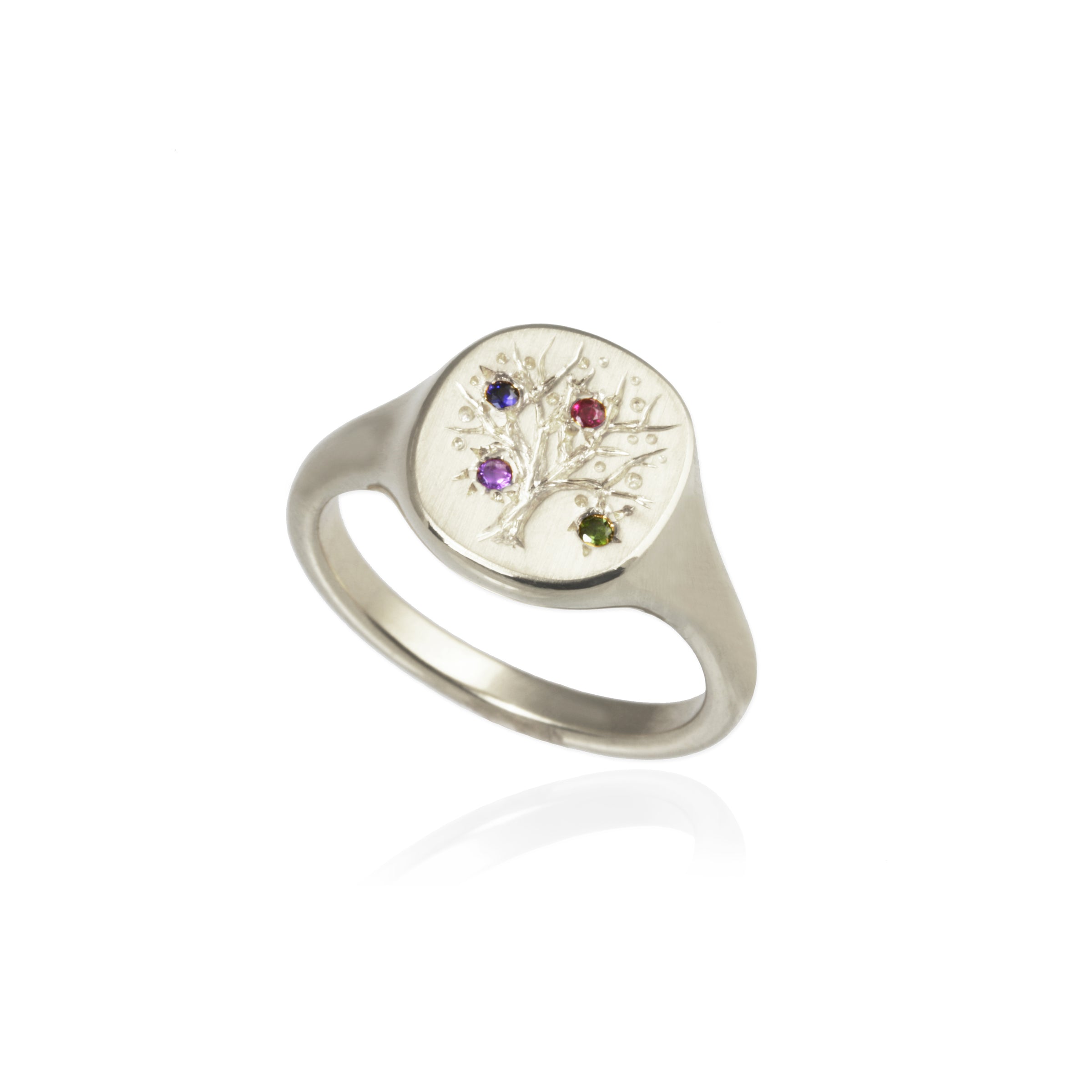 Family Tree Ring with Birthstones