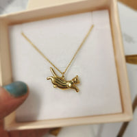 Cat Necklace (leaping)