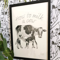 Cow Art Print