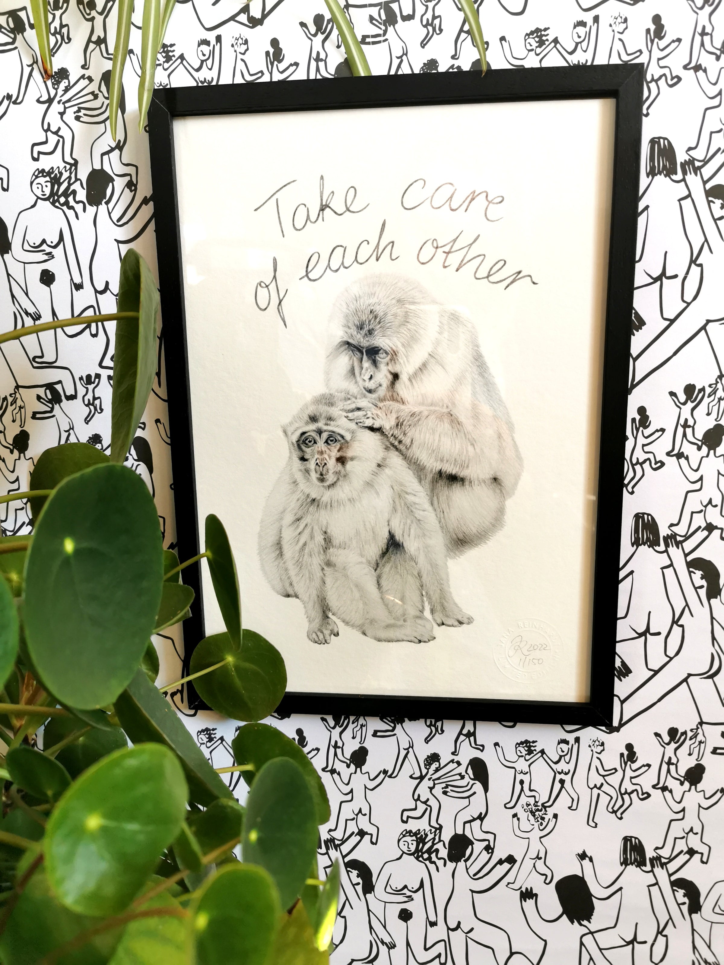 Monkey Art Print