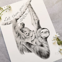 Sloth Art Print