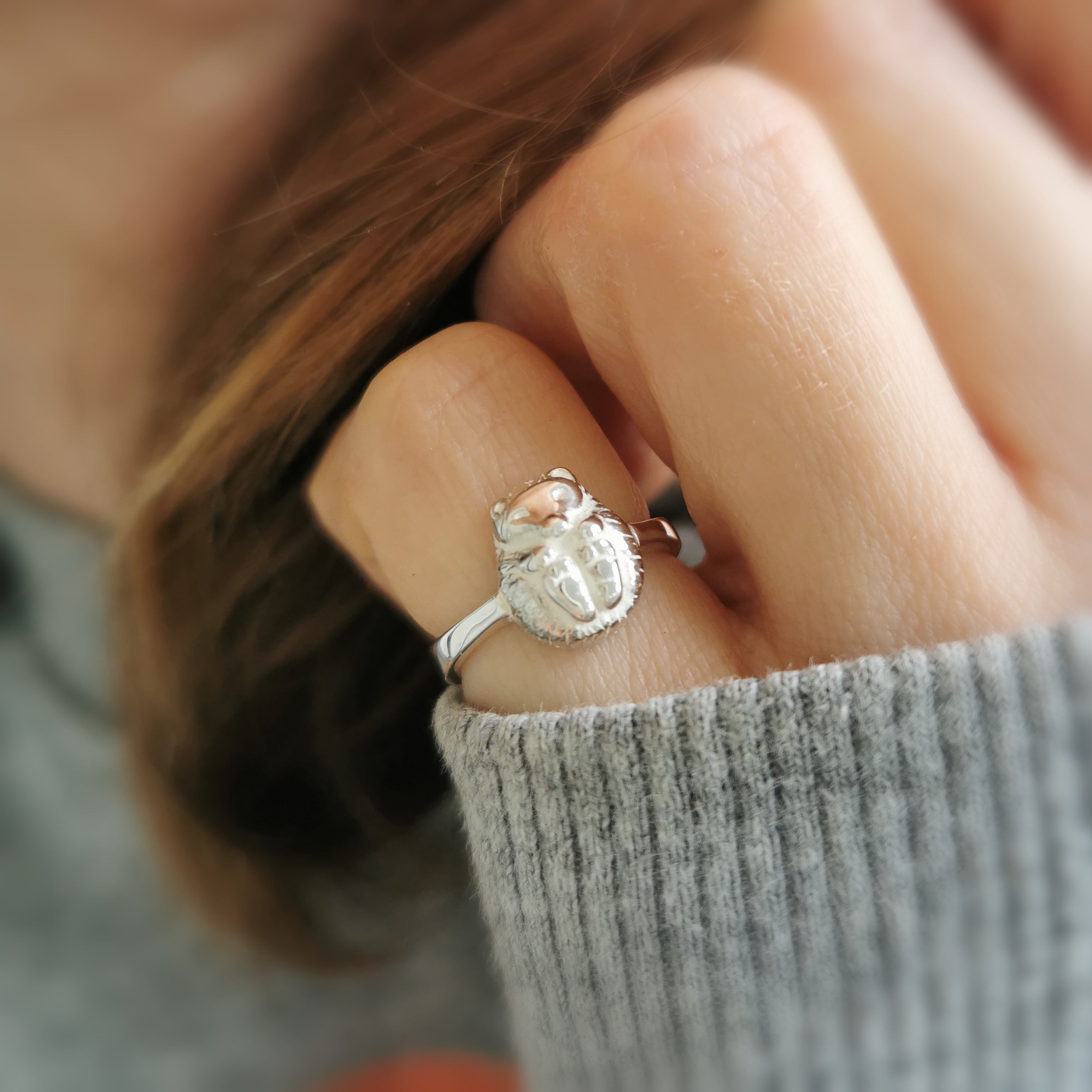 Hibernating Hedgehog Ring