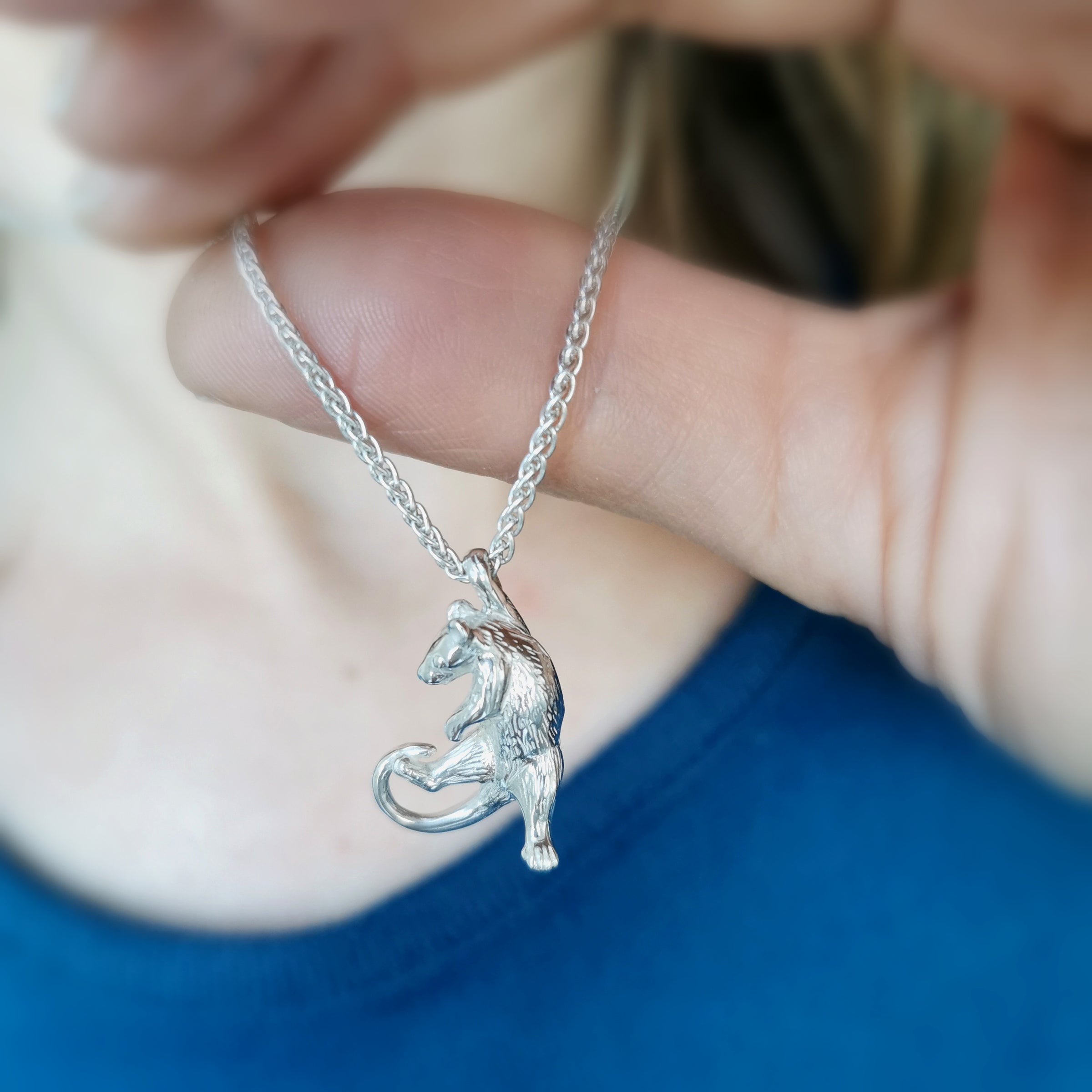 Swinging Rat Necklace