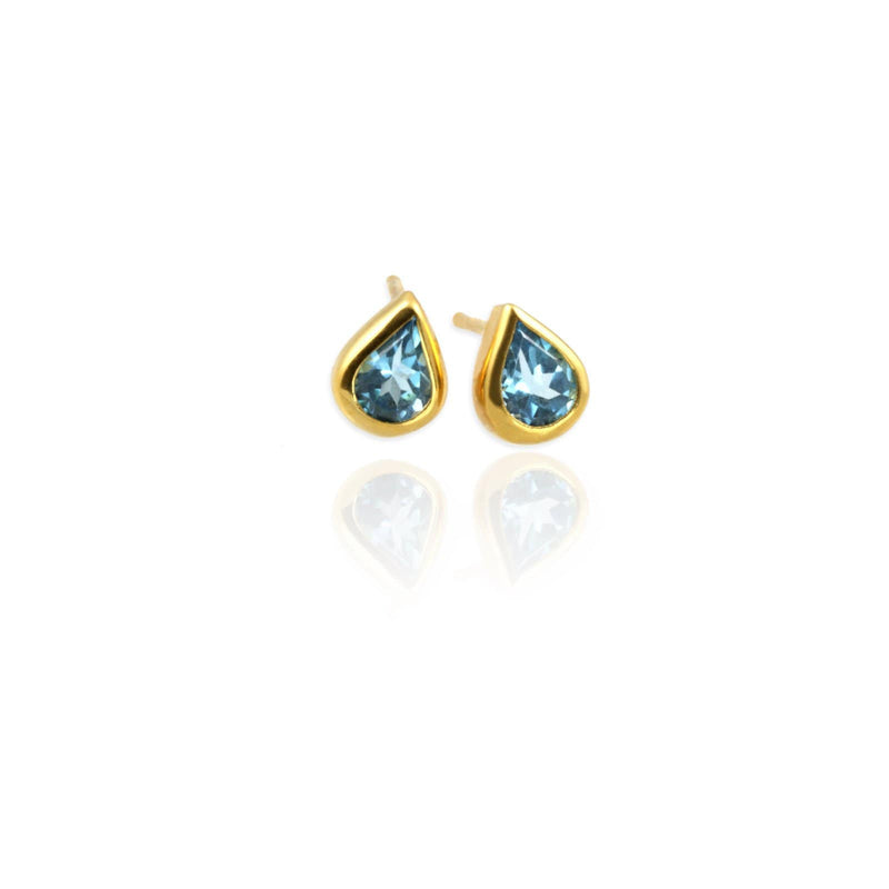 Topaz Drop Ear Studs - Jana Reinhardt Ltd - 3