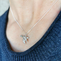 Garden Bird Flying Necklace