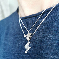 Garden Bird Flying Necklace