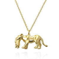 Lioness and Cub Necklace