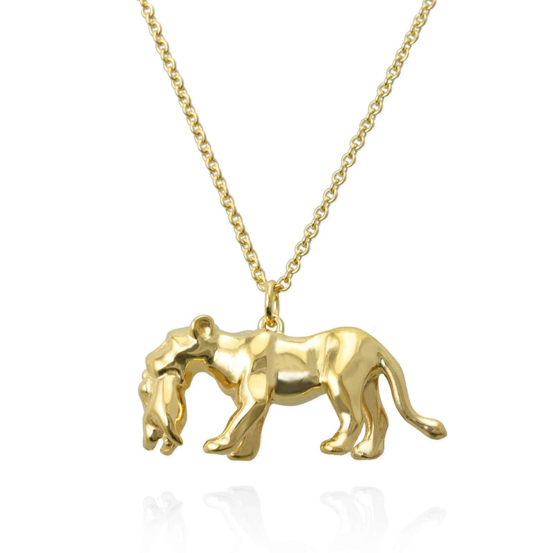 Lioness and Cub Necklace