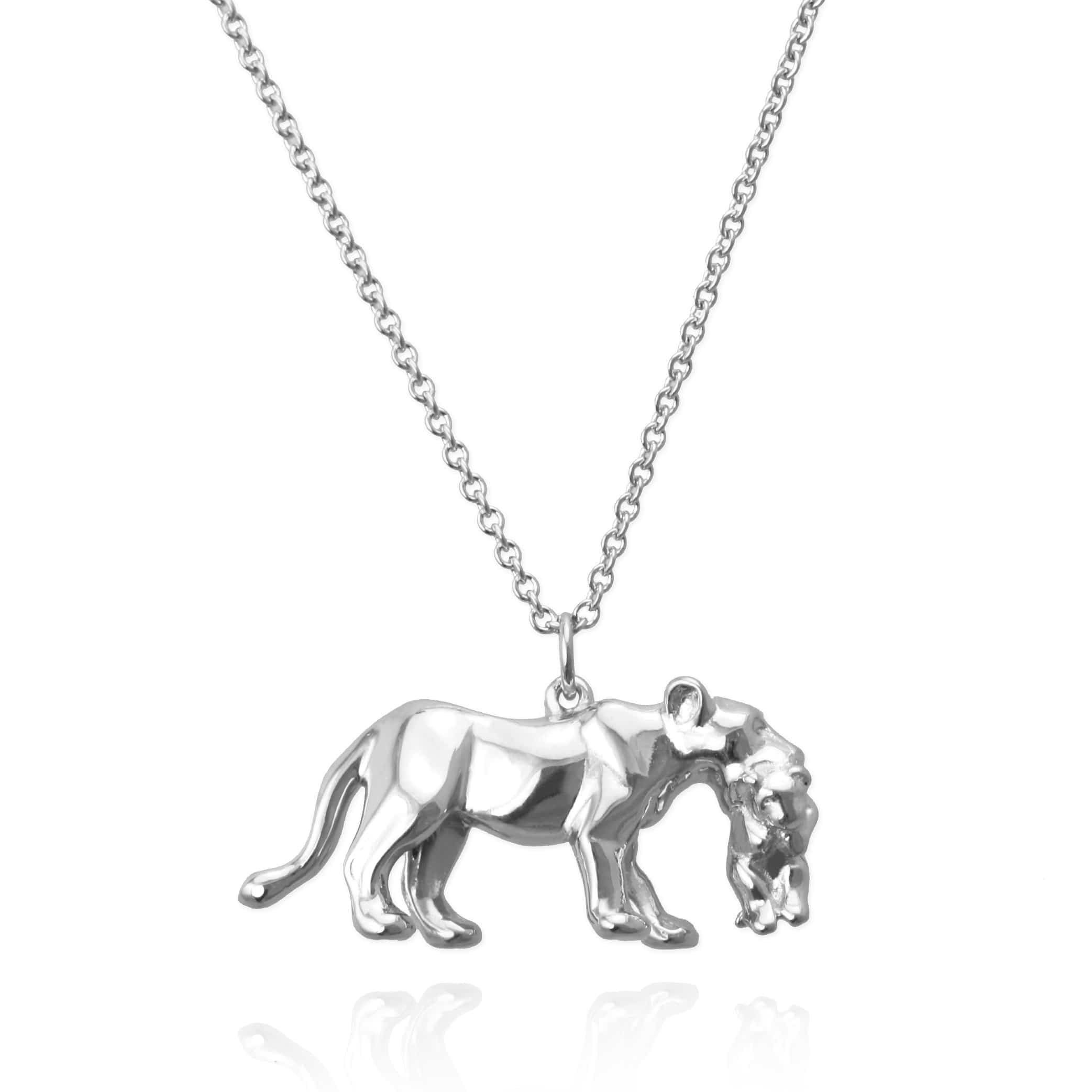 Lioness and Cub Necklace