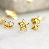 Moon and Star Earrings - Jana Reinhardt Ltd - 6