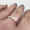 Snowdrop Ring - January Birth Flower Ring