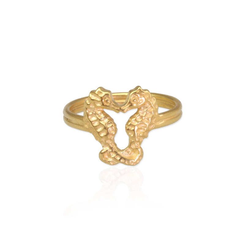 Tiny Seahorse Ring